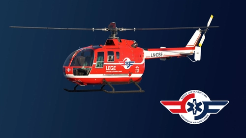 Bo-105 Norsk Luftambulanse LN-OSE (historical)