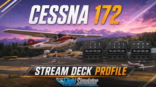 Asobo Cessna 172 Stream Deck Plus (MSFS 2020 & MSFS 2024)