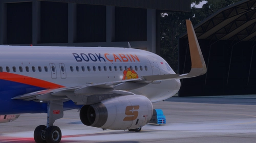Fenix Simulations A320-232 Super Air Jet with Book Cabin livery (PK-STS)