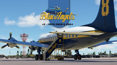 PMDG DC-6B - Virtual Blue Angels - N8BA "Navy 8"