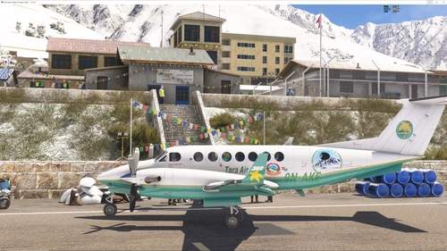 MSFS 2024 Analogue Black Square King Air Finished Tara Air