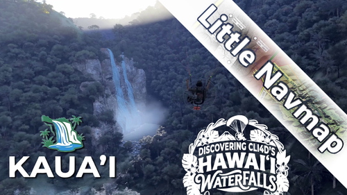 Little Navmap Flight Plan to explore Cli4D's Kauai Waterfalls (Hawaii)
