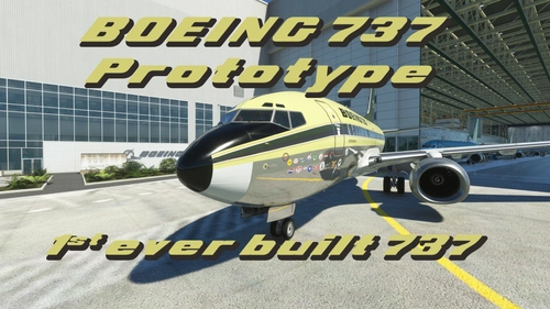 PMDG 737-600 w/ cabin Boeing 737 prototype (N73700)