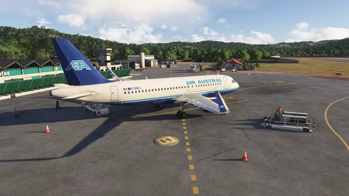 Fenix A319 | Air Austral 2003 - Air Austral (F-ODZJ) Cabin 8K