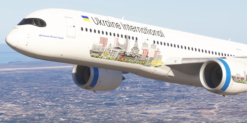 Ukraine International Airlines Donetsk livery for Airbus A350-900