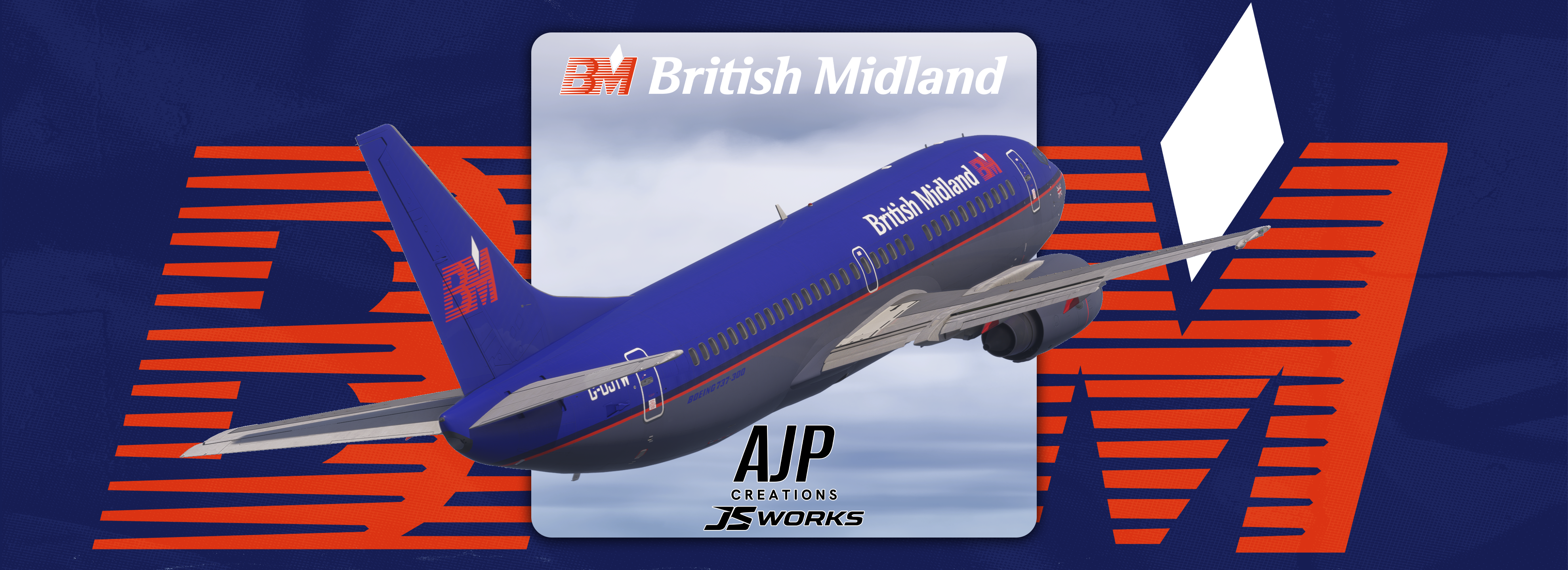 British Midland International - G-OJTW - CSS Boeing 737-300 - Image 1