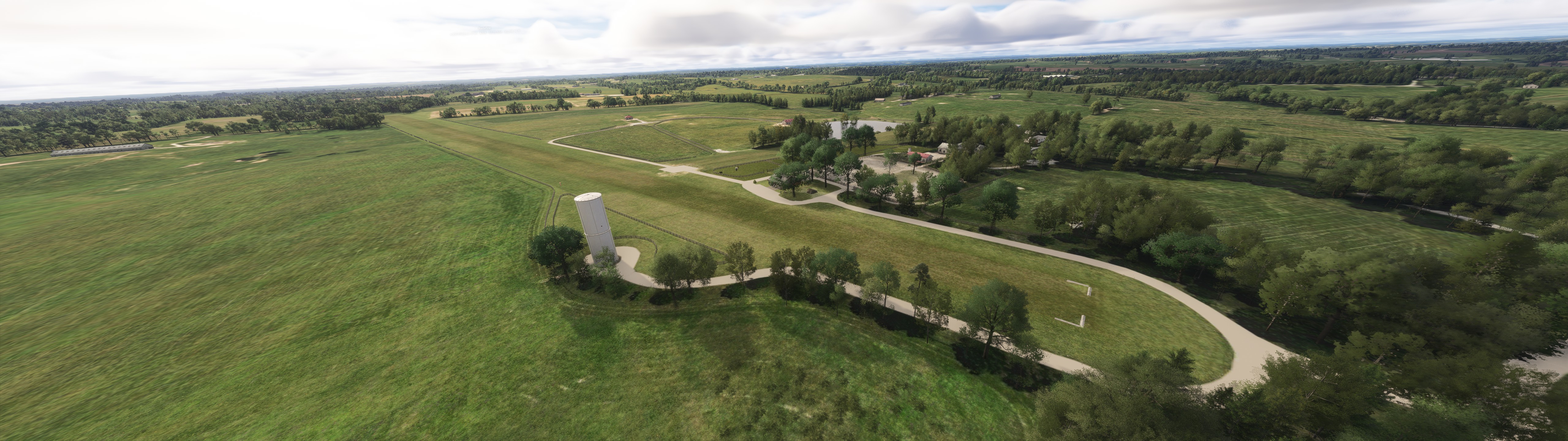 Silo Field Runway View
