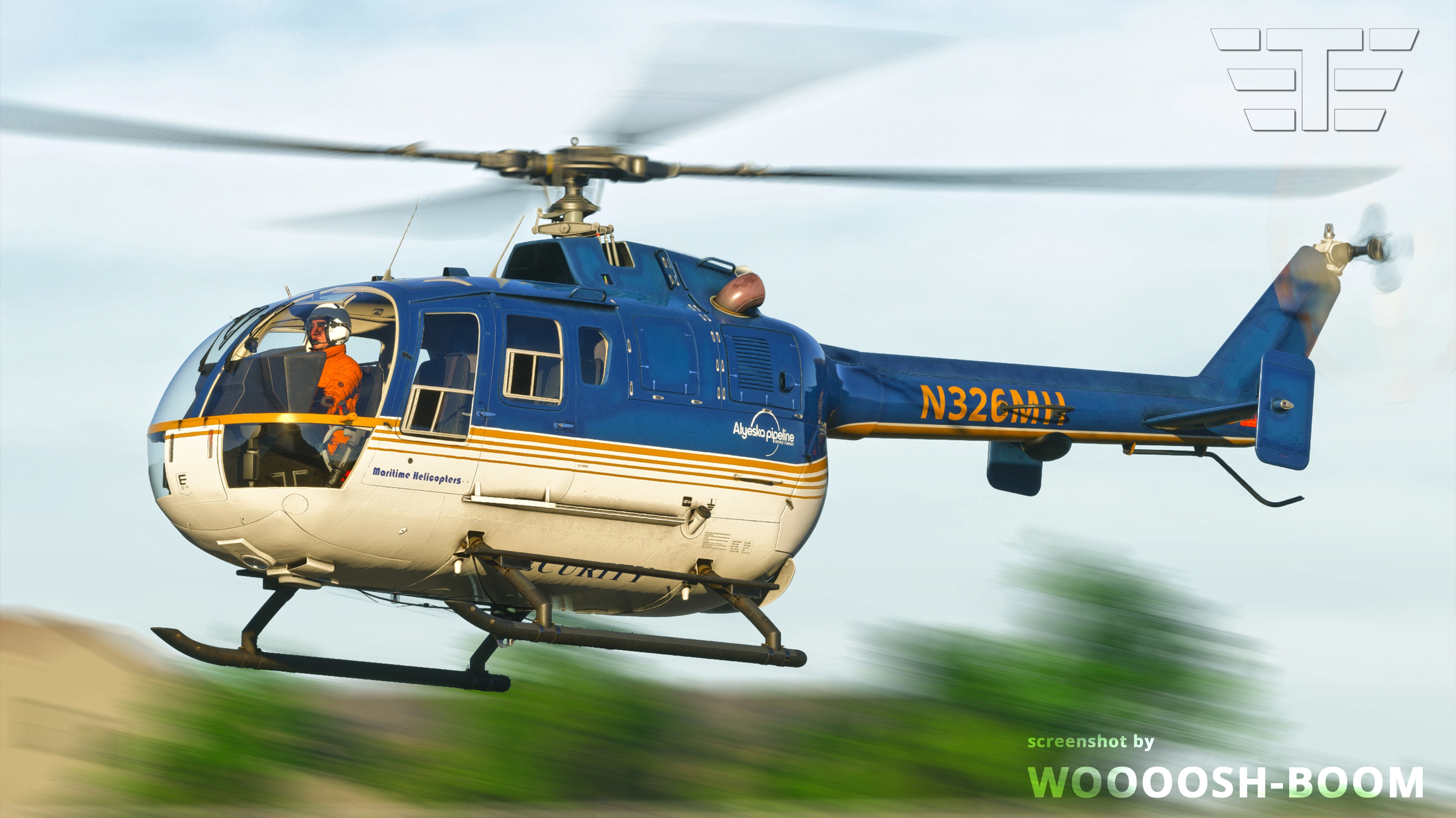Miltech Bo105 Maritime Helicopters N326MH - Image 1