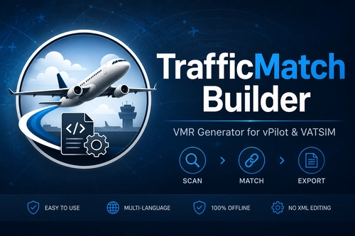 TrafficMatch Builder – MSFS VMR Generator for FSLTL, AIG & More + Fenix & PMDG