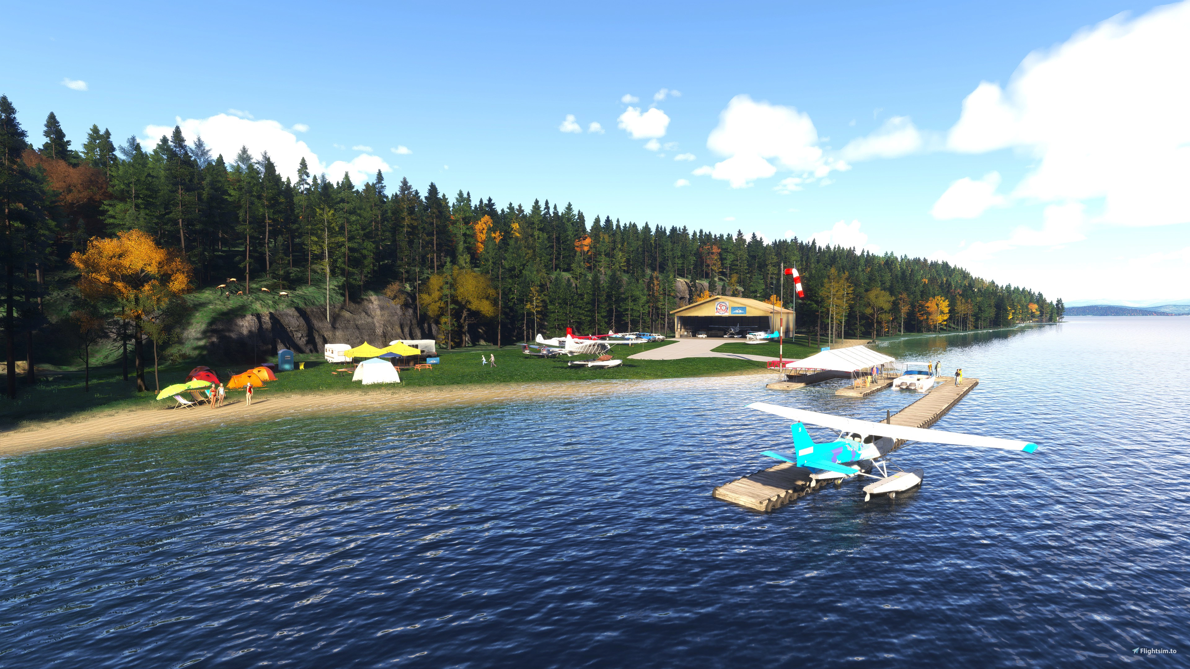Tanglefoot Seaplane Base dock area