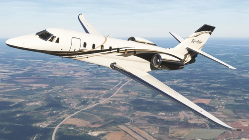 [8K] Skyward Simulations Sovereign+ C680 European Flight Service (EFS) SE-RFH & Private N147WR