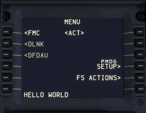 PMDG 737 FMC Keyboard - Type into the CDU