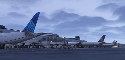 KSFO AIG Static Aircraft (Flightbeam Studios)