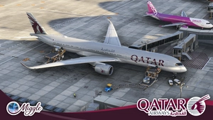 Qatar Airways Livery w/ Cabin Pack [A350-1000] thumbnail 7