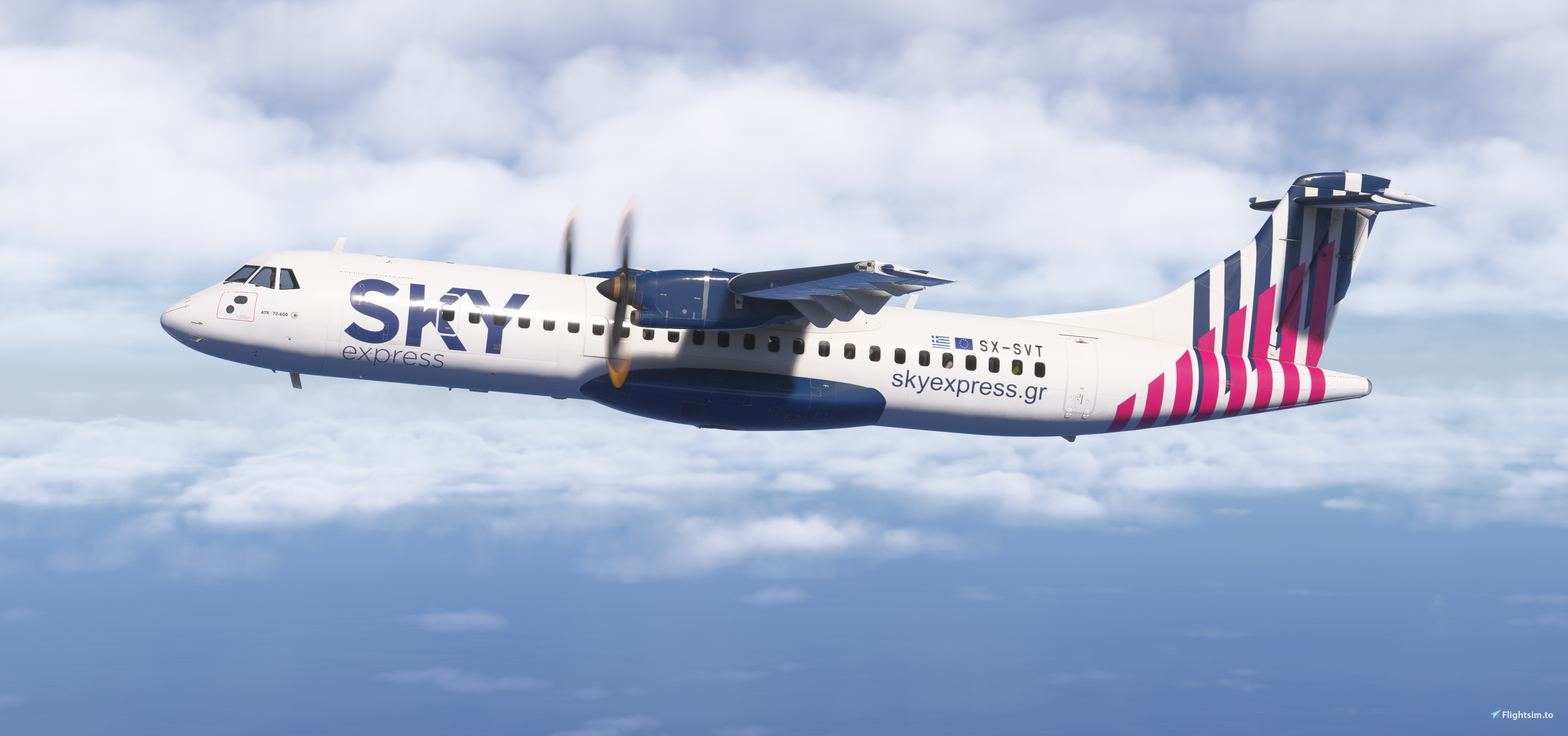 Sky Express | ATR 72-600 (S&H) | SX-SVT | 4K - Aircraft Liveries