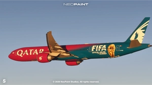 PMDG 77W | Qatar FIFA WorldCup 2026 A7-BEH [8K] thumbnail 2