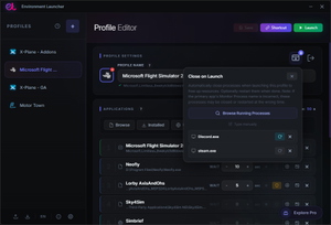 Environment Launcher - Start MSFS with all your apps in one click thumbnail 3