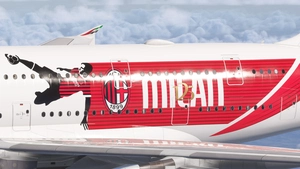 Emirates  A6-EOK (AC Milan 125th Anniversary) for FBW A380 | 8k thumbnail 3