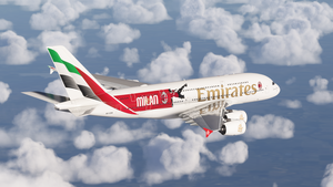 Emirates  A6-EOK (AC Milan 125th Anniversary) for FBW A380 | 8k thumbnail 4
