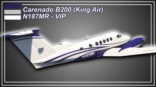 Carenado King Air B200 - N187MR (with Dynamic Registration)