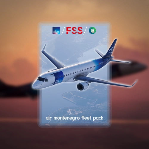 Air Montenegro Fleet Pack w/ Cabin for FSS Embraer E-195 | [8K]