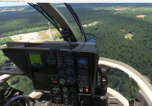 Bo 105 Black Interior Cockpit Panel for Miltech Bo105 Helicopter