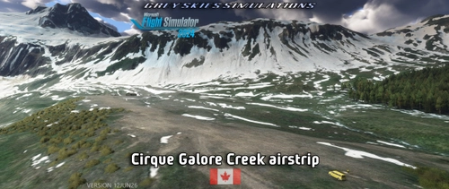 Cirque Airstrip, Galore Creek, British Columbia BC, Canada