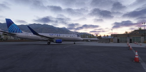 KPSP AIG Static Aircraft (iniBuilds)