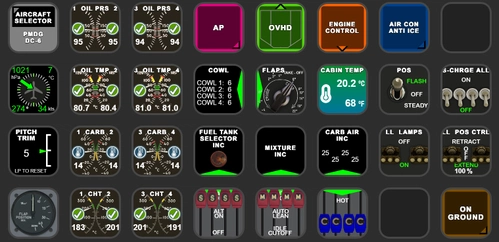 PMDG DC-6 AAO Scripts & StreamDeck XL Profile