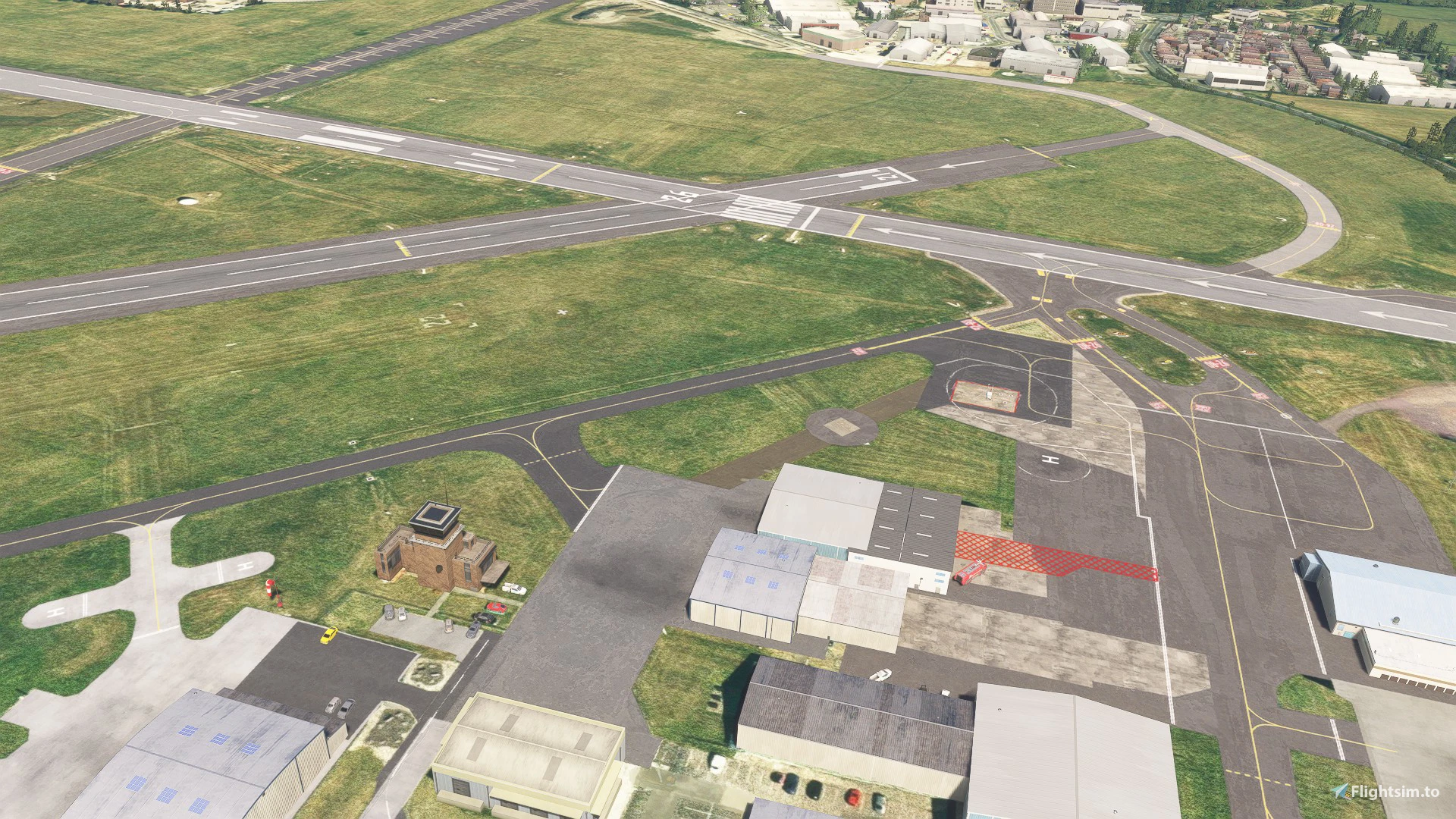 EGBJ Gloucester Runway View