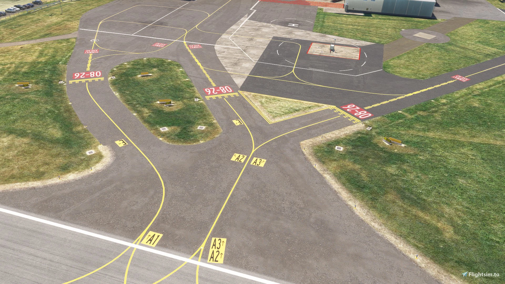 EGBJ Gloucester Taxiway Detail
