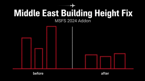 Middle East & North Africa Building Height Fix for MSFS 2024