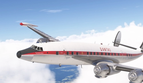 Lockheed L-1049G Super Constellation Qantas VH-EAB Southern Horizon