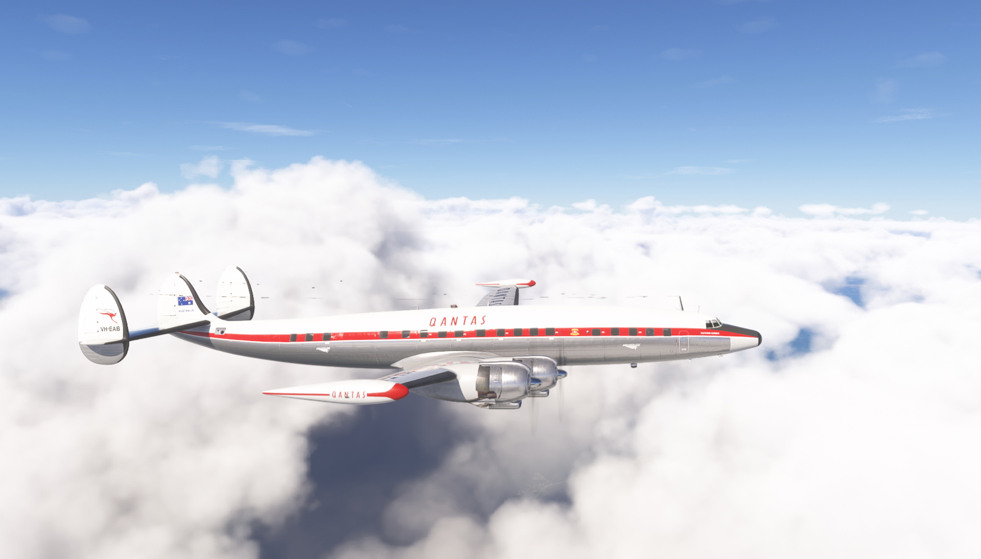 Lockheed L-1049G Super Constellation Qantas VH-EAB Southern
