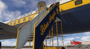 PMDG DC-6B - Virtual Blue Angels - N8BA "Navy 8" thumbnail 3