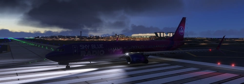 Sky Blue Radio 737-900ER in New 2024 Livery