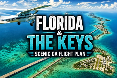 Florida & Keys Scenic GA Tour Flight plan For MSFS 2020-2024