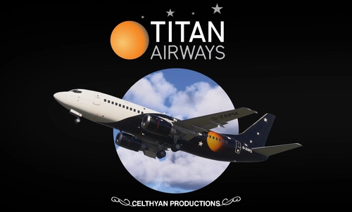 CSS B737-300 TITAN Airways [Retro Black]