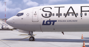 LOT Polish Airlines Star Alliance SP-LVF w/Cabin IFly B737-MAX8 Service Pack 1 thumbnail 2