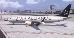 LOT Polish Airlines Star Alliance SP-LVF w/Cabin IFly B737-MAX8 Service Pack 1 thumbnail 5