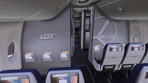 LOT Polish Airlines Star Alliance SP-LVF w/Cabin IFly B737-MAX8 Service Pack 1 thumbnail 8
