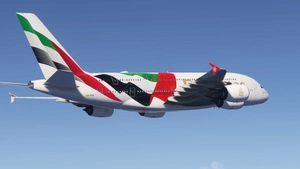 Emirates A6-EVG for FBW A380 | 8k thumbnail 3