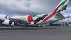Emirates A6-EVG for FBW A380 | 8k thumbnail 6
