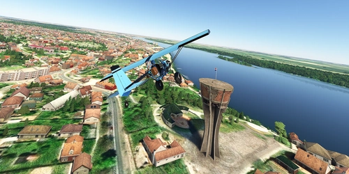 Ultralight Flight – Croatia – Vinkovci – Vukovar Water Tower