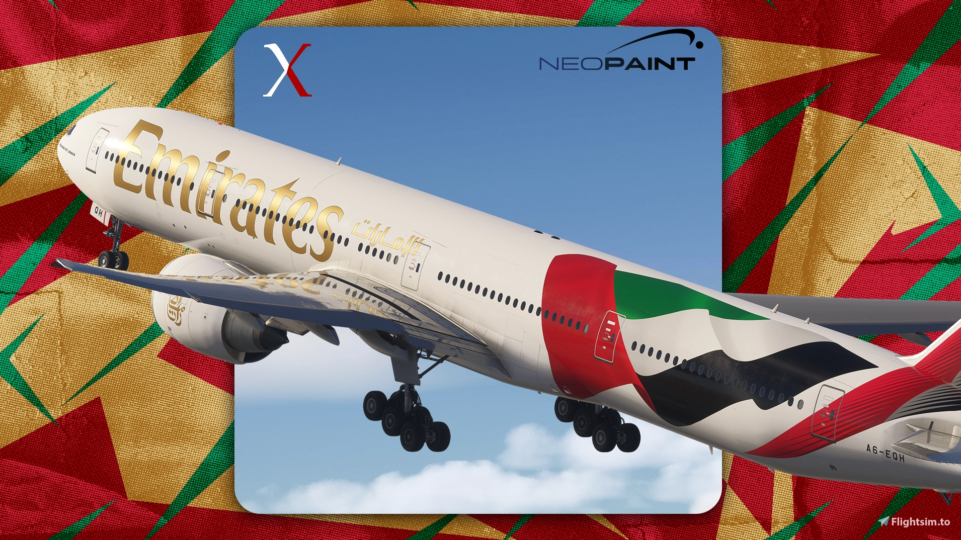 Emirates A6-EQH (2026) for 777-300ER | 8k - Image 1