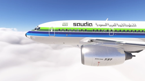 PMDG 737-600 /w cabin Saudi Arabian Airlines - retro design (HZ-AGC)