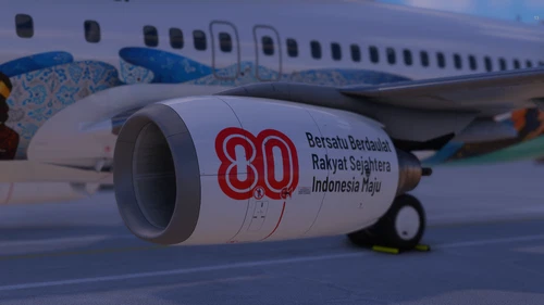 Garuda Indonesia x Cap Bali PDG 737-800 PK-GFU