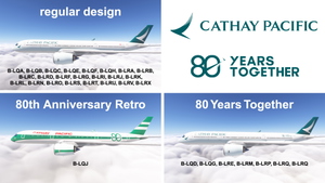 iniBuilds A350-900 w/ cabin Cathay Pacific fleet (regular + 80 years sticker + retro) [8K][4K] thumbnail 5