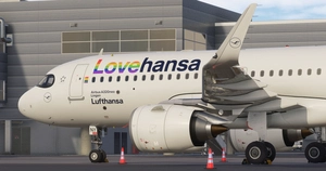 [A32NX] Lufthansa 'Lovehansa' D-AINY | FlyByWire A320neo | 8K thumbnail 5