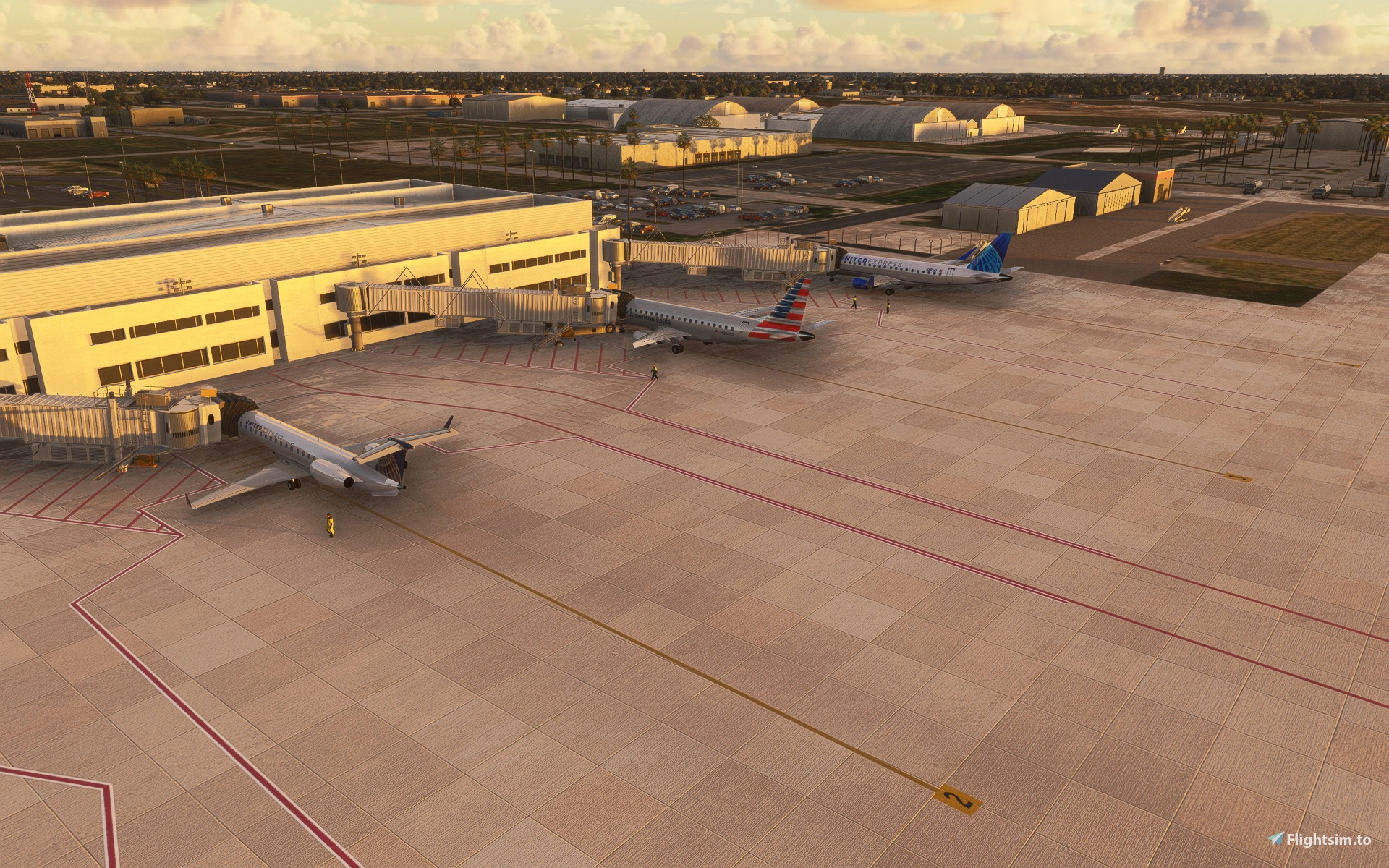 KBRO airport lighting and taxiways